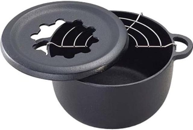 岩鋳 Iwachu フォンデュ兼用ミニ天ぷら鍋 黒焼付 内径17cm 南部鉄器 25011 黒の通販は