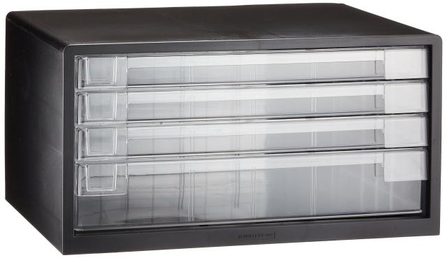 ナカバヤシ アバンテV2 レターケース 書類収納 A3 浅3深1段 クロ A3-44D