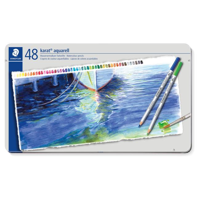 ステッドラー(STAEDTLER) 色鉛筆 48色 水彩色鉛筆 カラトアクェレル 125 M48