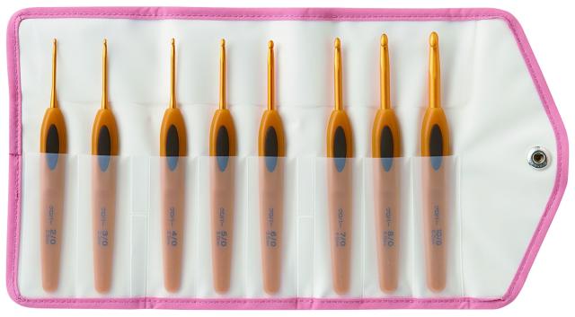 Clover カギ針ペン-Eセット8本入 43-606