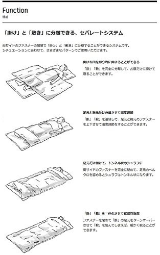 スノーピーク(snow peak) セパレートオフトン ワイド1400 最低使用温度