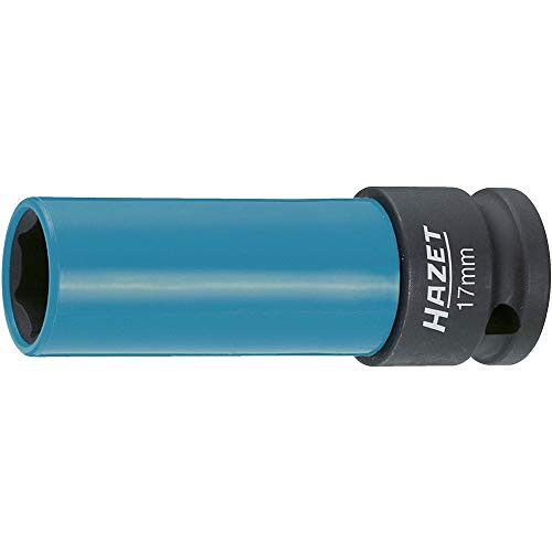 ハゼット(HAZET) インパクトソケット ブルー プラスチックス リーブ付き 特にアルミリム付きタイヤのホイール取り付けをサポート 12.5mm