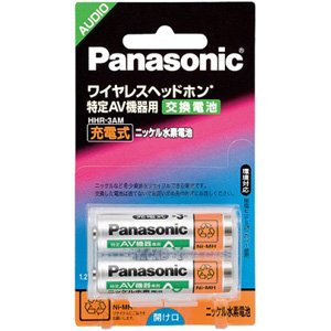 パナソニック 単3形ニッケル水素電池 2本パック HHR-3AM/2B