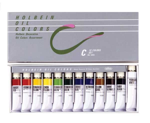 ホルベイン 習作用油絵具 B915 Cセット (15ml 11色＋20ml ホワイト) 1915