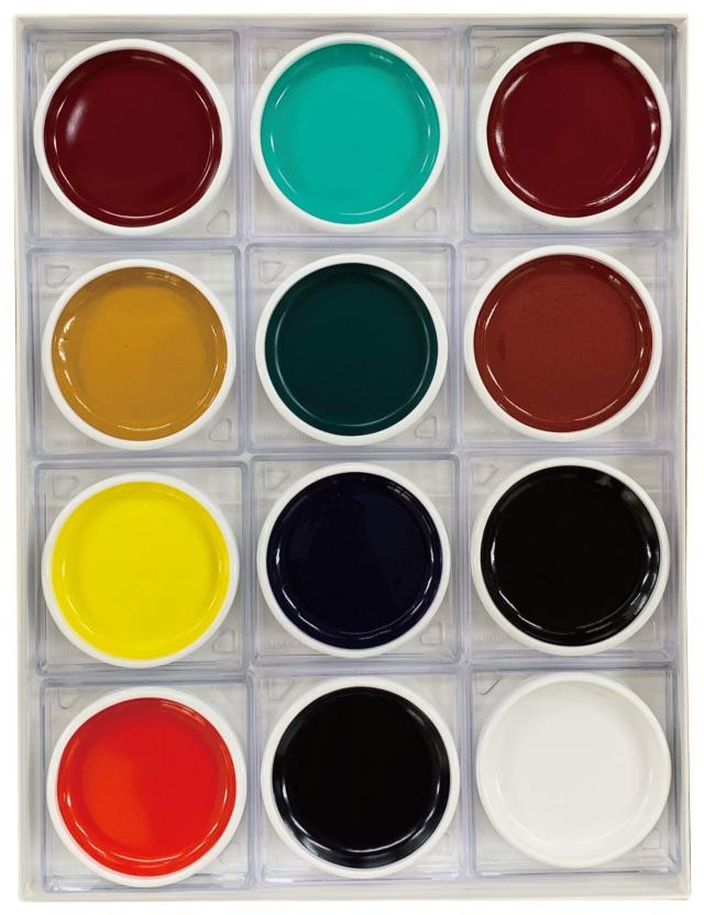 吉祥 日本画用絵具 鉄鉢 12色セットの通販は 6,832円