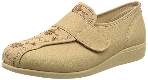 快歩主義 コンフォートシューズ 介護 軽量 撥水 日本製 KHS-052 レディース ベージュ 22.5 cm 3Eの通販は 7,013円