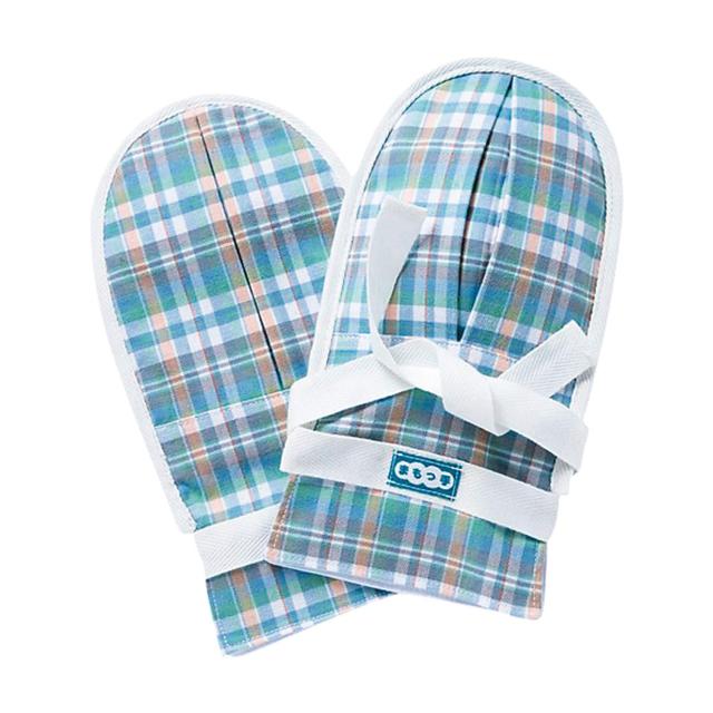 抑制手袋(まもっ手タック付) グリーン系チェック /8-7827-02