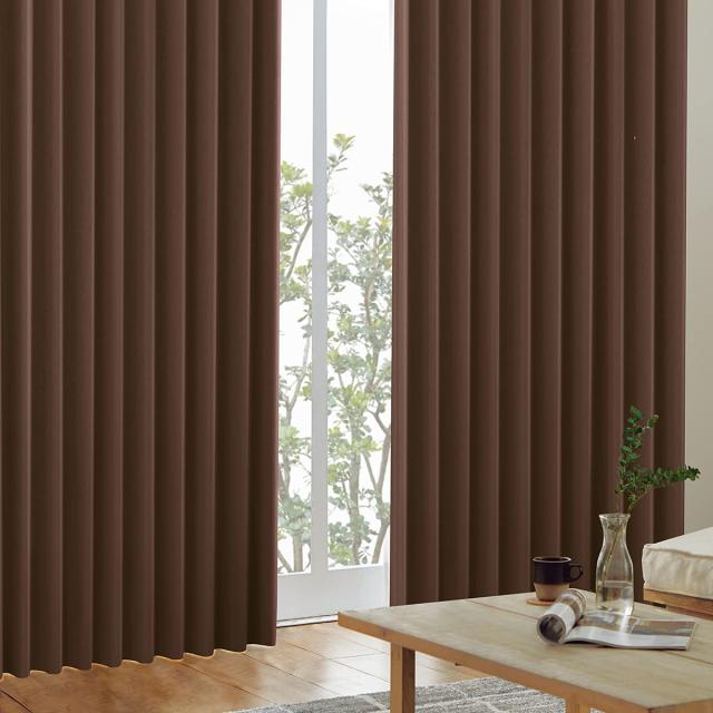 カーテンくれない 1級 遮光カーテンK-wave-D-plain 日本製 防炎 ラベル付【40色×140サイズ】 2枚組 節電対策に 保温 保冷 断熱 遮熱の通販は 7,235円