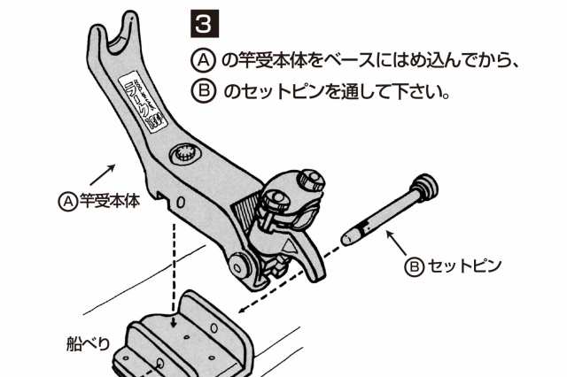 第一精工 ロッドホルダー 竿受け ラーク竿受け 1800 ボート釣り用