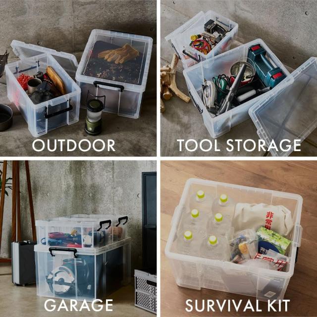 天馬 耐久性に特化した収納ボックス 日本製 ロックス クリアケース  