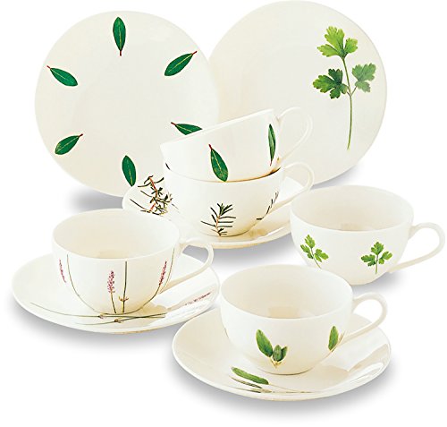 LA AMYS (エミーズ)  ティーヴァリエ5  磁器 コーヒーカップ ＆ティーカップ ＆プレート 5客セット AM20-TS21