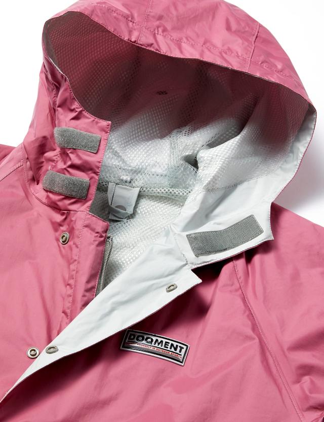 ドキュメント レインコート 東レエントラント使用 防水 透湿 軽量レインコート ピンク M ドキュメント レインコート 東レエントラント使用 防水 透湿 軽量
