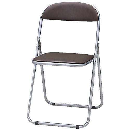 TRUSCO(トラスコ) 折りたたみパイプ椅子 ウレタンレザーシート貼り ブラウン FC-1000TS-BRの通販は 5,167円