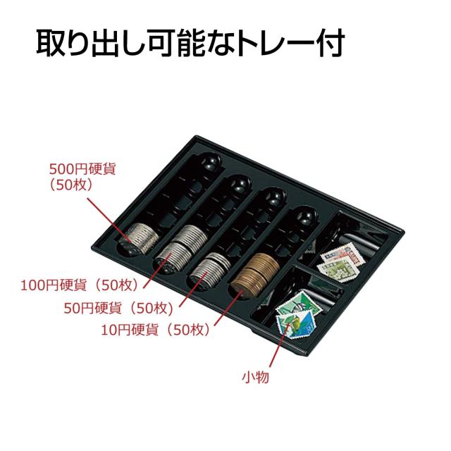 プラス 金庫 手提金庫 小型 W197×D164×80mm ブルー 12-861