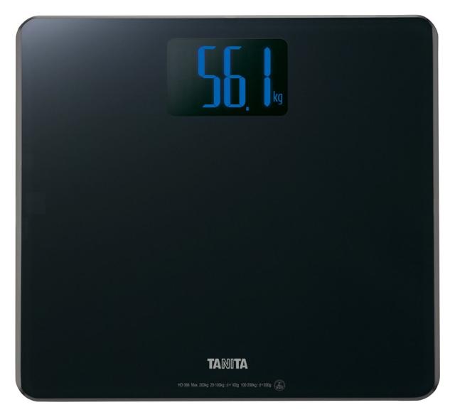 タニタ(Tanita) 体重計 200kg バックライト デジタル ブラック HD-366 BK 乗るだけで電源オン