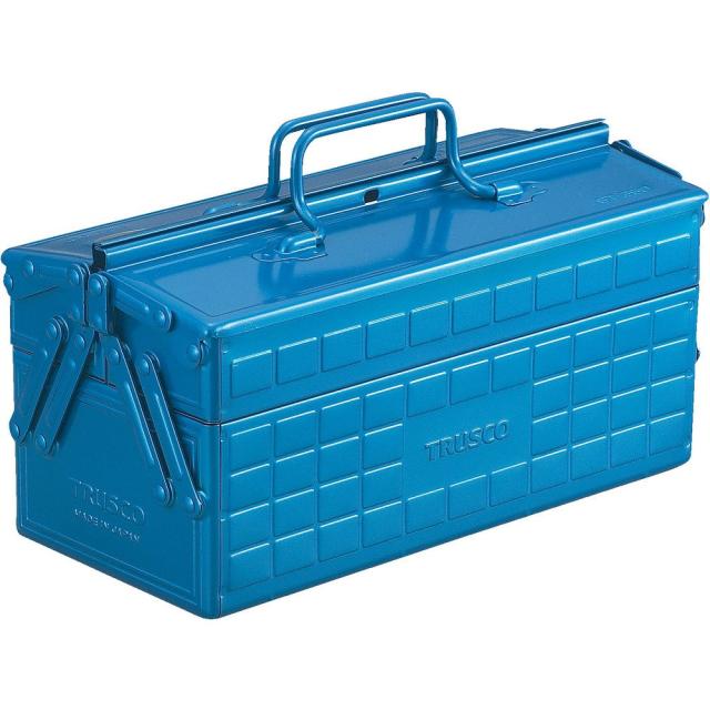 TRUSCO(トラスコ) 2段工具箱 350X160X215 ブルー ST-350-B