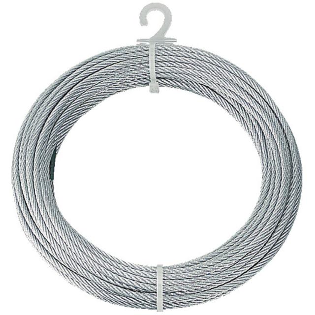 TRUSCO(トラスコ) メッキ付ワイヤーロープ Φ9mmX30m CWM-9S30