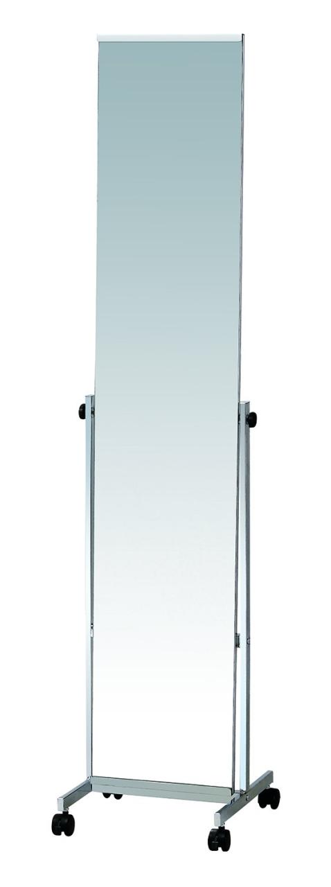 弘益 スタンドミラー ノンフレームタイプ 飛散防止加工 幅30cm P-5526M シルバー