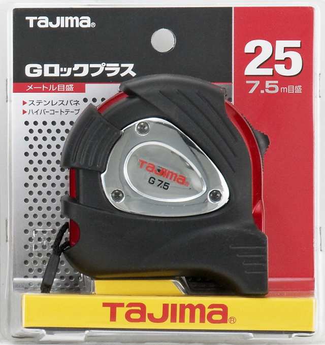 タジマ(Tajima) コンベックス 7.5m×25mm Gロックプラス25 GLP2575BLの