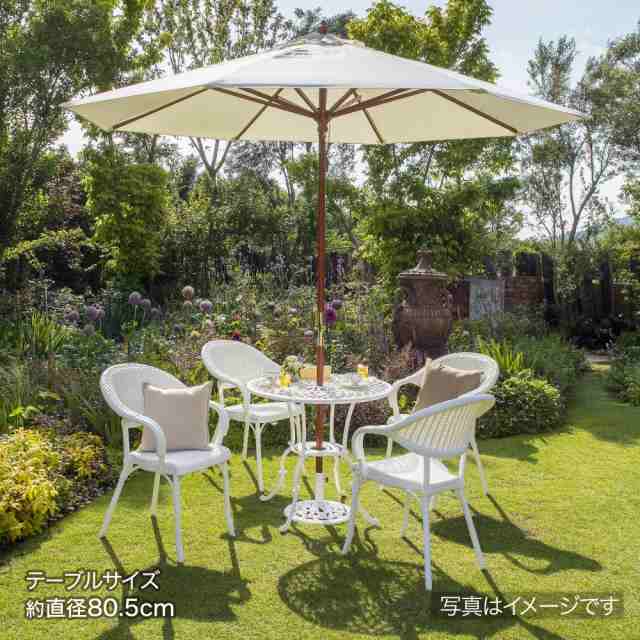 タカショー 日よけ ウッドパラソル 2.7m ベージュ クランク付 アウトドア カフェ 紫外線カット 天然木 ポリエステル PAS-27BCRの通販は