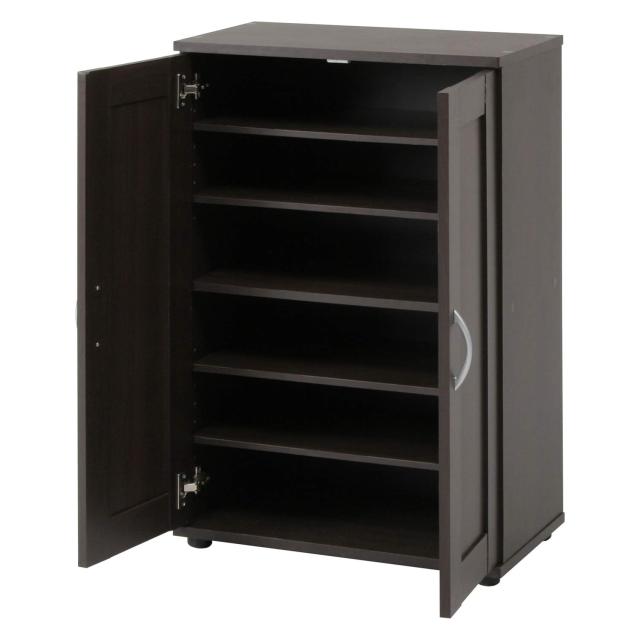 不二貿易 下駄箱 シューズボックス 6段 幅60×奥行33.5×高さ90cm