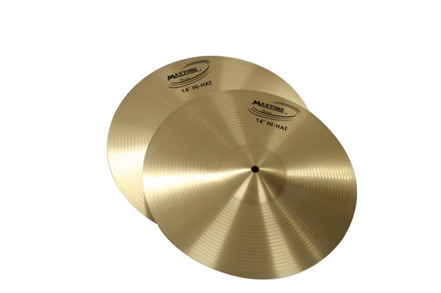 MAXTONE シンバル ハイハット 直径 14インチ 2枚セット CB-1412