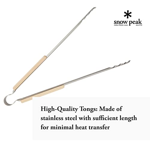 スノーピーク(snow peak) 火ばさみ 本体/ステンレスグリップ/ビーチ材