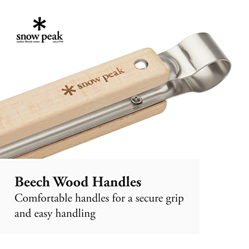 スノーピーク(snow peak) 火ばさみ 本体/ステンレスグリップ/ビーチ材