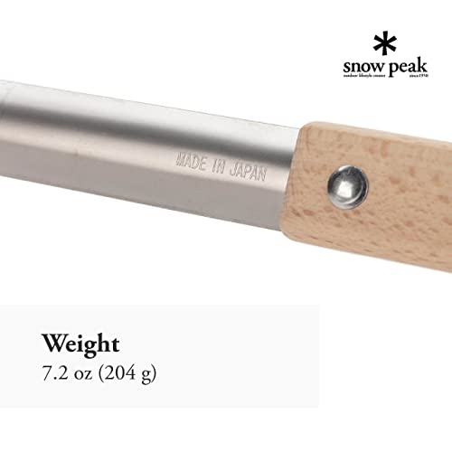 スノーピーク(snow peak) 火ばさみ 本体/ステンレスグリップ/ビーチ材