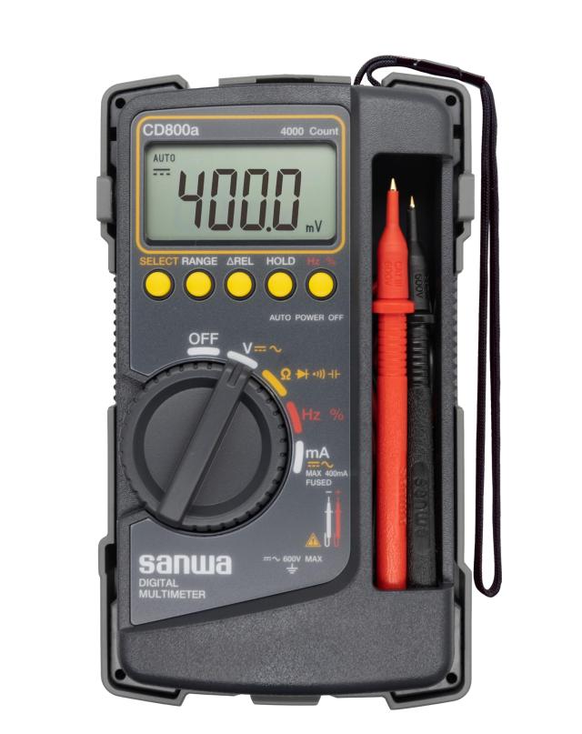 sanwa (三和電気計器) デジルマルチメ-タ 保護カバー付き CD800Aの通販は 7,645円