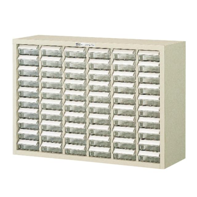 ホーザン(HOZAN) パーツキャビネット 部品ケース 引出しストッパー付 引出し60個 見出しカード、転倒防止用金具付 B-404