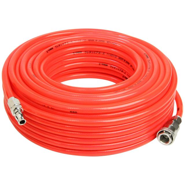 イーバリュー(E-Value) ウレタンエアホース 30m 常圧用 内径7.0mm×外径10.0mm クリアレッド EUH-30R 日本製の通販は 6,183円
