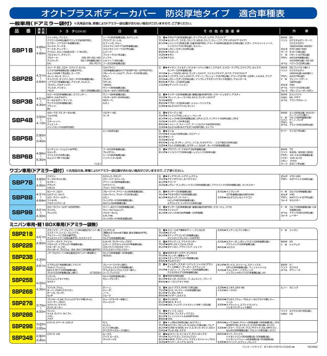 アラデン 防炎厚地 ボディーカバー 適合車長4.96m~5.30m 車高目安1.52m以下 一般車 SBP6B