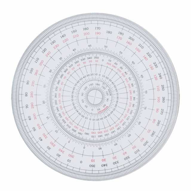 送料無料]ウチダ 全円分度器 12cm 1-822-0000