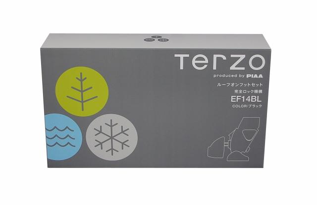 Terzo テルッツォ (by PIAA) ルーフキャリア ベースキャリア フット 4個入 ルーフオンタイプ ブラック 完全ロック仕様 ロック付 EF14BL_1