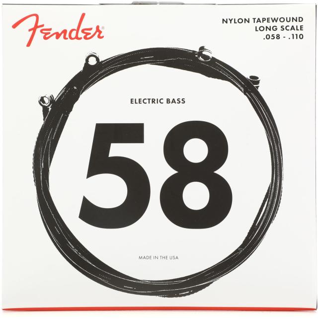 Fender エレキベース弦 9120 Bass Strings, Nylon Tapewound, .058-.110の通販はau PAY ...