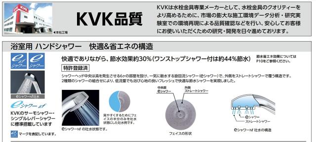 KVK ケーブイケー サーモスタット式シャワー シルバー【KF800T】