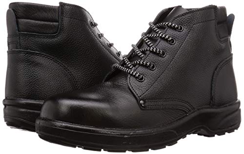 ノサックス 安全靴 JIS規格 中編上靴 ウレタン2層底 樹脂先芯 KF1066N 中編上 メンズ ブラック 27.5cm(27.5cm)