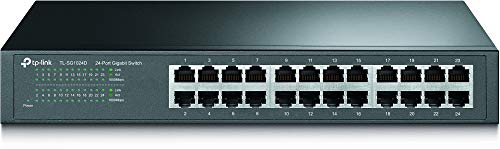 TP-Link スイッチングハブ 24ポート TL-SG1024D 10/100/1000Mbps 金属筺体 ギガビットの通販は