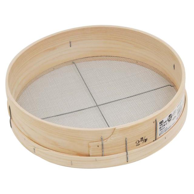 千吉 木製砂フルイ (丸型) 35cm 2.0mm目