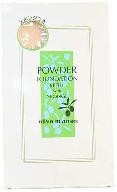 オリーブマノン パウダーファンデーションレフィル (スポンジ付) 4010 ナチュラルライトオークル (12g)