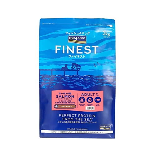 フィッシュ4ドッグ FISH 4 DOGS ドッグフード ファイネスト サーモン 小粒 3kg 7,085円
