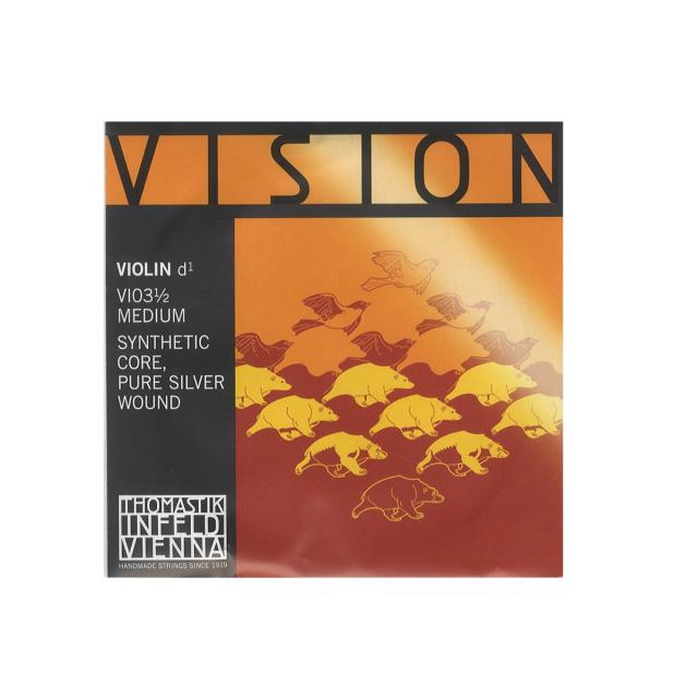 Vision ヴィジョン バイオリン弦 D線 シルバー巻 VI03 1/2