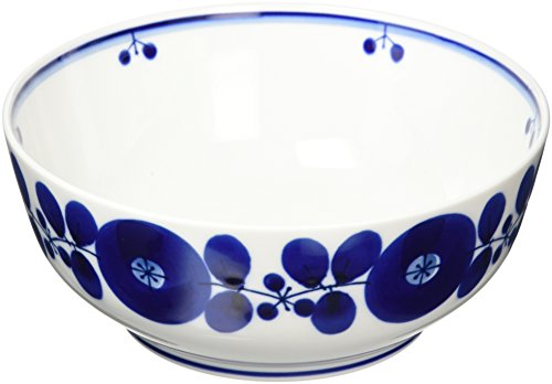 白山陶器 ボール(L) 青 ブルーム (約)φ18.5×7.5cm 波佐見焼 日本製の通販は 5,332円