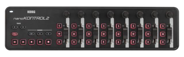 KORG(コルグ) MIDIコントローラー nanoKONTROL2 DTM/コンパクト/コントローラー/USB/パスパワー/ソフトウェアライセンス込み ブラック NA