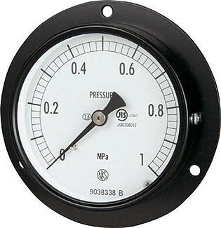 長野計器(Nagano instrument) 普通形圧力計 D枠埋込型 Φ75 最小目盛0.005 AC15-231-0.25MP