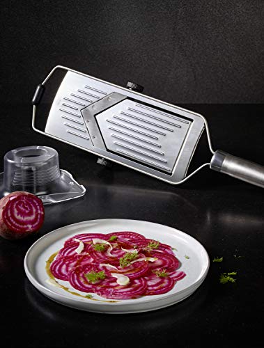 R?sle グレーター おろし金 ステンレス製 中型 ワイヤー型持ち手 16.1インチ One Size 95044 | 飯田屋 エバーおろし (日本製&frasl;受け皿付き&frasl;手のひらサイズ