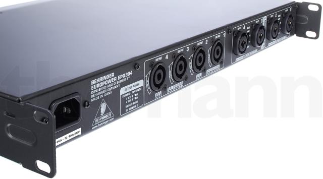 Behringer パワーアンプ 4チャンネル 75W 1Uサイズ ATR (Accelerated Transient Response)技術 EPQ304 シルバー