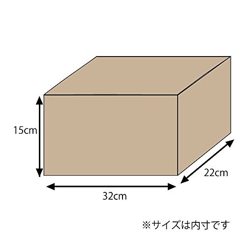 ヘイコー 箱 ダンボール ナチュラルボックス Z-18 22x32x15cm 10枚の