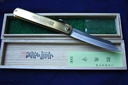 肥後守（ひごのかみ）鍛造多層鋼（特大桐箱入）